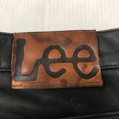 【中古品】【メンズ】 Lee リー PATCHWORK LEATHER PANT 5201 パッチワーク レザー パンツ ボトムス 革 156-260203-ko-30-tei サイズ：30 カラー：ブラック 万代Net店