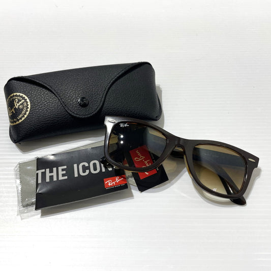 【中古品】【メンズ】 Ray-Ban レイバン ORIGINAL WAYFARER GRADIENT SUNGLASSES RB2140-F オリジナル ジーナウェイ ファーラー サングラス アクセサリー アイウェア 203-260208-ko-10-tei サイズ：52□22 カラー：ブラウン 万代Net店