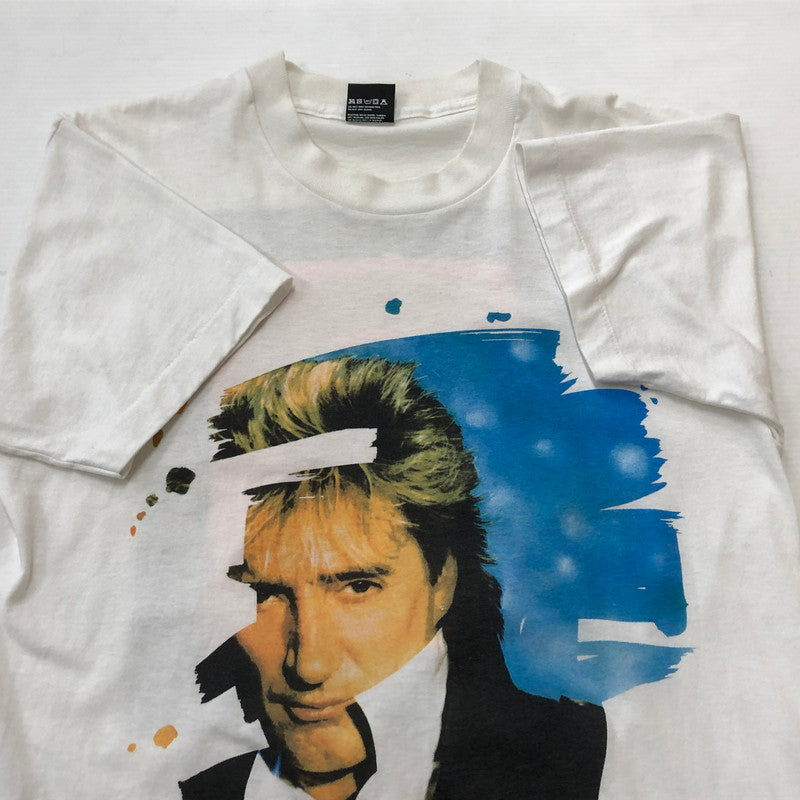 【中古品】【メンズ】 SCREEN STARS スクリーン スターズ 90's ROD STEWART 1991 TOUR TEE 90年代 ロッド スチュワート 1991年 ツアー Ｔシャツ 半袖 トップス 145-260711-sa-09-tei サイズ：L カラー：ホワイト 万代Net店