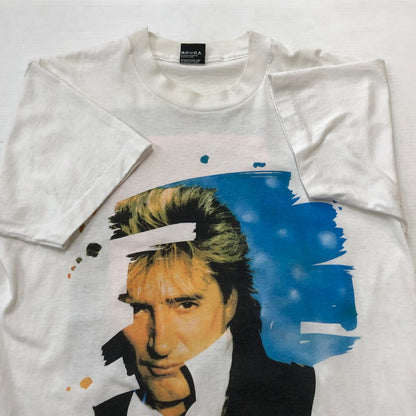 【中古品】【メンズ】 SCREEN STARS スクリーン スターズ 90's ROD STEWART 1991 TOUR TEE 90年代 ロッド スチュワート 1991年 ツアー Ｔシャツ 半袖 トップス 145-260711-sa-09-tei サイズ：L カラー：ホワイト 万代Net店