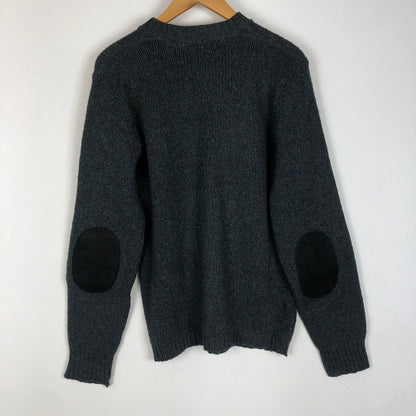 【現状渡し品】【メンズ】 SPORTSWEAR BY REVERE スポーツウェア バイ リビア SHETLAND WOOL CREW KNIT VINTAGE シェットランド ウール クルー ニット トップス セーター 145-260203-ko-15-tei サイズ：M カラー：グリーン 万代Net店