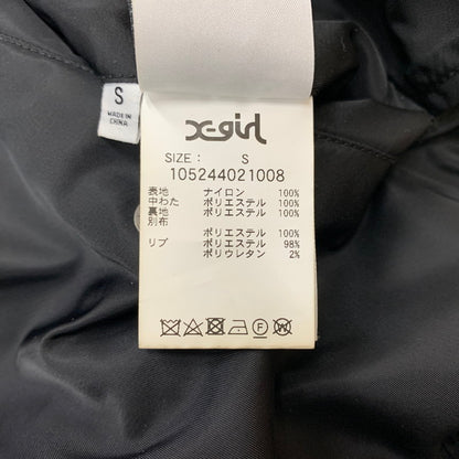 【中古品】【レディース】 X-girl エックスガール PANELED FUR REVERSIBLE MA-1 JACKET 105244021008 パネル ファー リバーシブル MA-1 ジャケット アウター 169-260204-ko-18-tei サイズ：S カラー：ブラック 万代Net店
