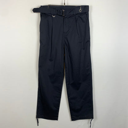 【中古品】【メンズ】 SOPHNET. ソフネット STRETCH CHINO BELTED TUCK HEM CORD TAPERED PANT SOPH-230012 ストレッチ チノ ベルト テーパード パンツ ボトムス 153-260205-ko-08-fuz サイズ：L カラー：ネイビー 万代Net店
