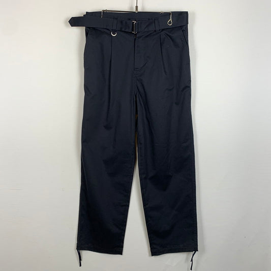【中古品】【メンズ】 SOPHNET. ソフネット STRETCH CHINO BELTED TUCK HEM CORD TAPERED PANT SOPH-230012 ストレッチ チノ ベルト テーパード パンツ ボトムス 153-260205-ko-08-fuz サイズ：L カラー：ネイビー 万代Net店