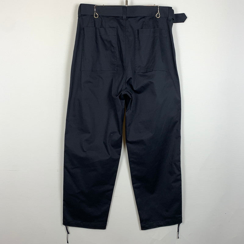 【中古品】【メンズ】 SOPHNET. ソフネット STRETCH CHINO BELTED TUCK HEM CORD TAPERED PANT SOPH-230012 ストレッチ チノ ベルト テーパード パンツ ボトムス 153-260205-ko-08-fuz サイズ：L カラー：ネイビー 万代Net店