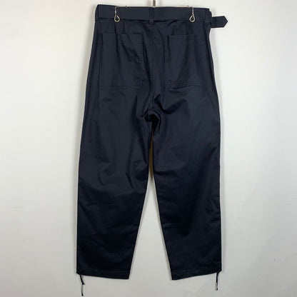 【中古品】【メンズ】 SOPHNET. ソフネット STRETCH CHINO BELTED TUCK HEM CORD TAPERED PANT SOPH-230012 ストレッチ チノ ベルト テーパード パンツ ボトムス 153-260205-ko-08-fuz サイズ：L カラー：ネイビー 万代Net店