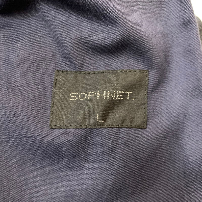 【中古品】【メンズ】 SOPHNET. ソフネット STRETCH CHINO BELTED TUCK HEM CORD TAPERED PANT SOPH-230012 ストレッチ チノ ベルト テーパード パンツ ボトムス 153-260205-ko-08-fuz サイズ：L カラー：ネイビー 万代Net店