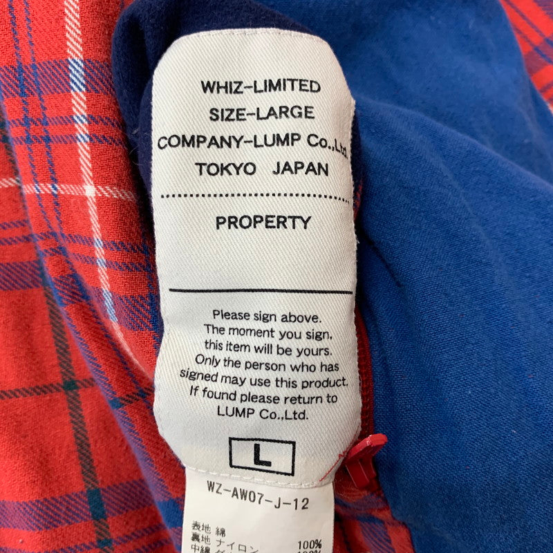 【現状渡し品】【メンズ】 WHIZLIMITED ウィズリミテッド REVERSIBLE DOWN JACKET WZ-AW07-J-12 リバーシブル ダウンジャケット アウター 140-260204-ko-16-tei サイズ：L カラー：ブルー/チェック 万代Net店