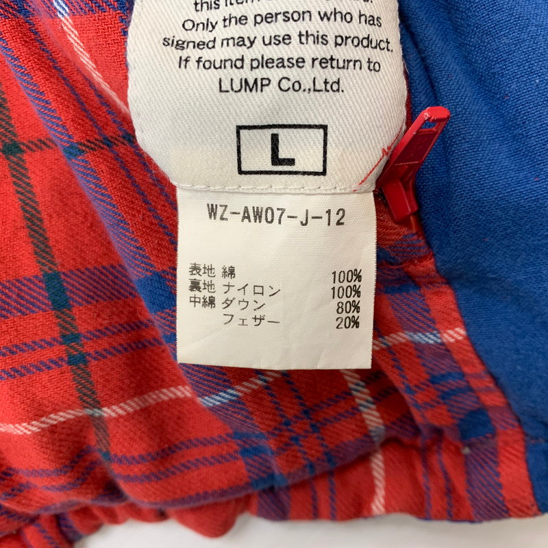 【現状渡し品】【メンズ】 WHIZLIMITED ウィズリミテッド REVERSIBLE DOWN JACKET WZ-AW07-J-12 リバーシブル ダウンジャケット アウター 140-260204-ko-16-tei サイズ：L カラー：ブルー/チェック 万代Net店