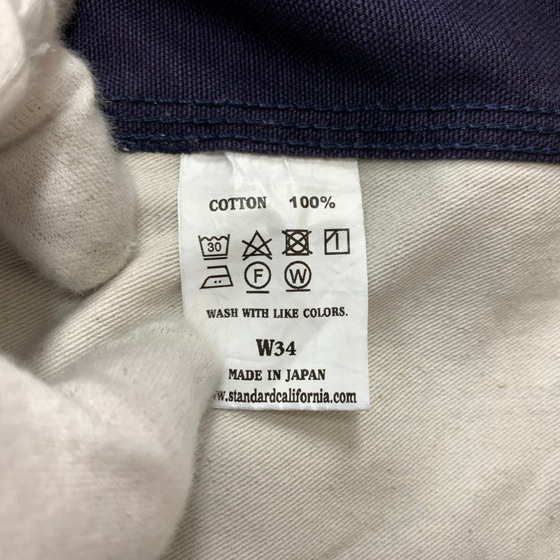 【中古品】【メンズ】 STANDARD CALIFORNIA スタンダードカリフォルニア DENIM PAINTER PANTS デニム ペインター パンツ ボトムス ワークパンツ 151-260205-ko-12-tei サイズ：34 カラー：ネイビー 万代Net店