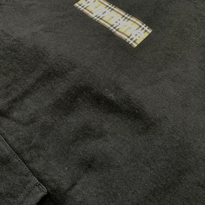 【中古品】【メンズ】 Supreme シュプリーム × BURBERRY バーバリー 別注 コラボ BOXLOGO HOODED SWEATSHIRT ボックスロゴ フーデッド スウェットシャツ トップス プルオーバーパーカー 149-260205-ko-22-tei サイズ：S カラー：ブラック 万代Net店