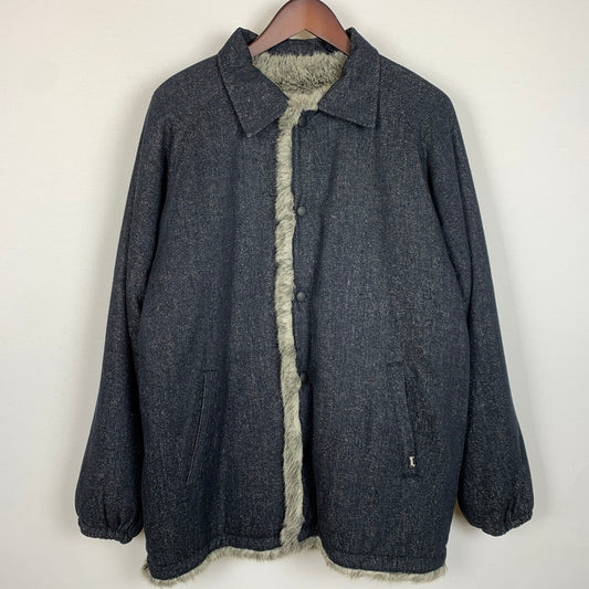 【中古品】【メンズ】 NEXUS7 ネクサスセブン FUR LINED DENIM JACKET NXO-04 ファー ラインド デニムジャケット アウター シルク 140-260204-ko-13-tei サイズ：L カラー：インディゴ 万代Net店
