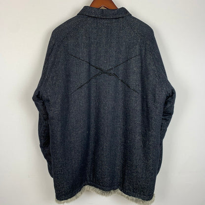 【中古品】【メンズ】 NEXUS7 ネクサスセブン FUR LINED DENIM JACKET NXO-04 ファー ラインド デニムジャケット アウター シルク 140-260204-ko-13-tei サイズ：L カラー：インディゴ 万代Net店
