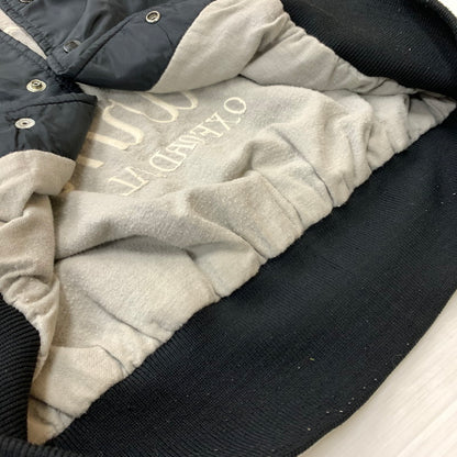 【現状渡し品】【メンズ】 PLAJAC プラジャック NYLON STADIUM JACKET ナイロン スタジアム ジャケット アウター スタジャン 145-260212-ko-06-tei サイズ：L カラー：ブラック 万代Net店