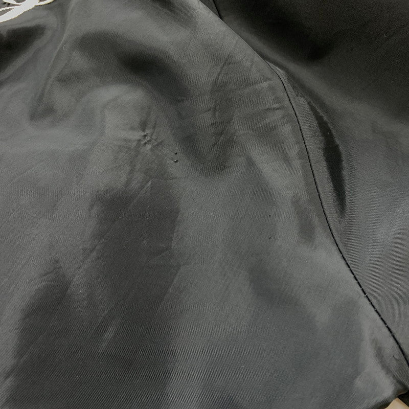 【現状渡し品】【メンズ】 PLAJAC プラジャック NYLON STADIUM JACKET ナイロン スタジアム ジャケット アウター スタジャン 145-260212-ko-06-tei サイズ：L カラー：ブラック 万代Net店