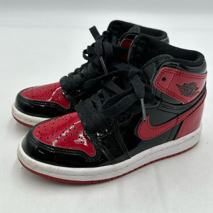 【中古品】【キッズ】 NIKE AQ2664-063 PS AIR JORDAN 1 RETRO HIGH OG"PATENT BRED" ナイキ PS エアジョーダン1 ハイ OG "パテントブレッド"(キッズ) 173-260210-nm-06-tei サイズ：17cm 万代Net店