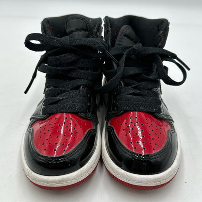 【中古品】【キッズ】 NIKE AQ2664-063 PS AIR JORDAN 1 RETRO HIGH OG"PATENT BRED" ナイキ PS エアジョーダン1 ハイ OG "パテントブレッド"(キッズ) 173-260210-nm-06-tei サイズ：17cm 万代Net店