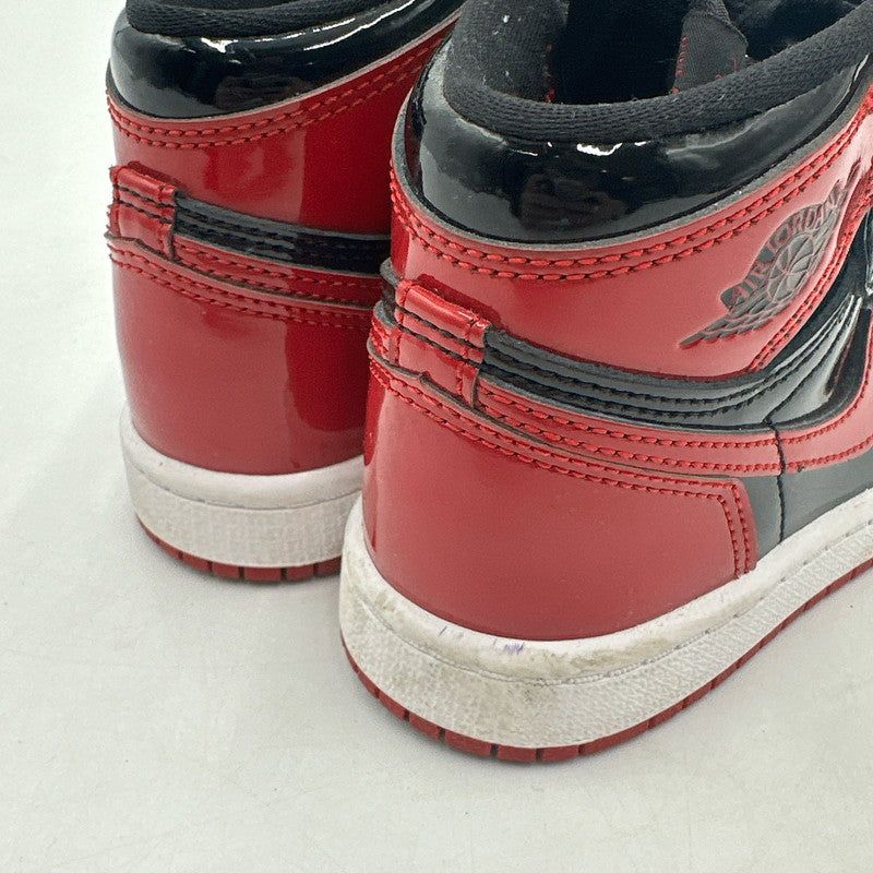 【中古品】【キッズ】 NIKE AQ2664-063 PS AIR JORDAN 1 RETRO HIGH OG"PATENT BRED" ナイキ PS エアジョーダン1 ハイ OG "パテントブレッド"(キッズ) 173-260210-nm-06-tei サイズ：17cm 万代Net店