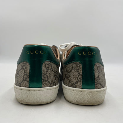 【中古品】【メンズ】 GUCCI グッチ BOUTIQUE ACE LOWCUT SNEAKER 623236 GGスプリーム ブティック エース ローカット スニーカー シューズ 靴 162-260206-yo-04-tei サイズ：8 カラー：ブラウン 万代Net店