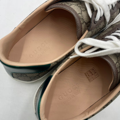 【中古品】【メンズ】 GUCCI グッチ BOUTIQUE ACE LOWCUT SNEAKER 623236 GGスプリーム ブティック エース ローカット スニーカー シューズ 靴 162-260206-yo-04-tei サイズ：8 カラー：ブラウン 万代Net店