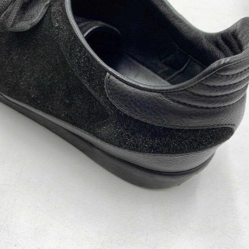 【中古品】【メンズ】 GUCCI グッチ GERMAN TRAINER 317052 ジャーマントレーナー 靴 レザースニーカー スエード 162-260213-ko-09-tei サイズ：7.5 カラー：ブラック 万代Net店