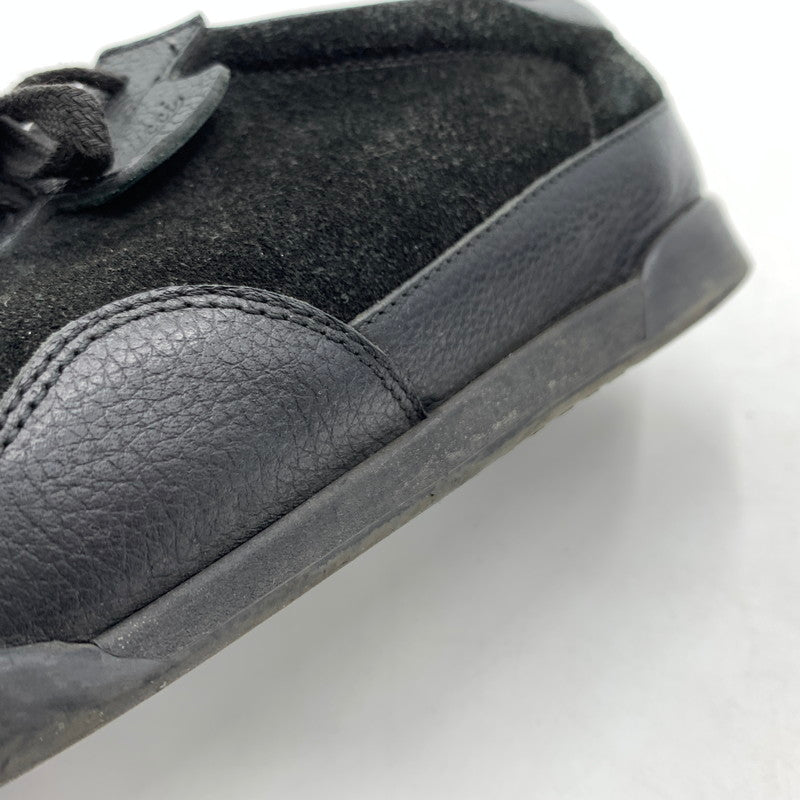 【中古品】【メンズ】 GUCCI グッチ GERMAN TRAINER 317052 ジャーマントレーナー 靴 レザースニーカー スエード 162-260213-ko-09-tei サイズ：7.5 カラー：ブラック 万代Net店