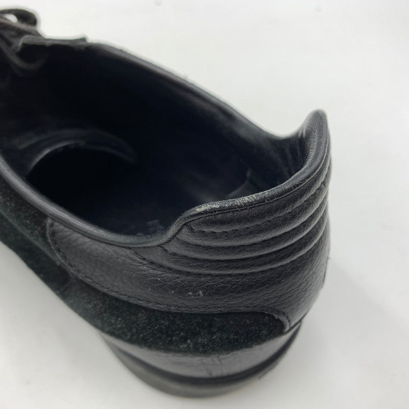 【中古品】【メンズ】 GUCCI グッチ GERMAN TRAINER 317052 ジャーマントレーナー 靴 レザースニーカー スエード 162-260213-ko-09-tei サイズ：7.5 カラー：ブラック 万代Net店