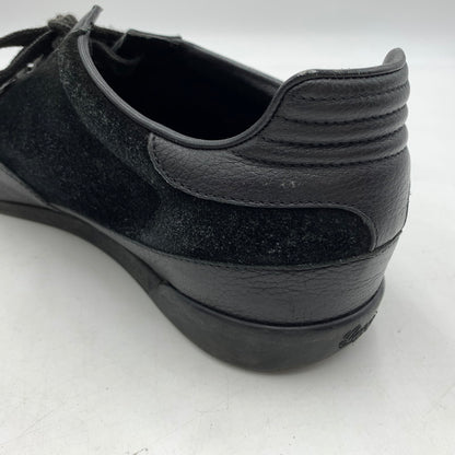 【中古品】【メンズ】 GUCCI グッチ GERMAN TRAINER 317052 ジャーマントレーナー 靴 レザースニーカー スエード 162-260213-ko-09-tei サイズ：7.5 カラー：ブラック 万代Net店
