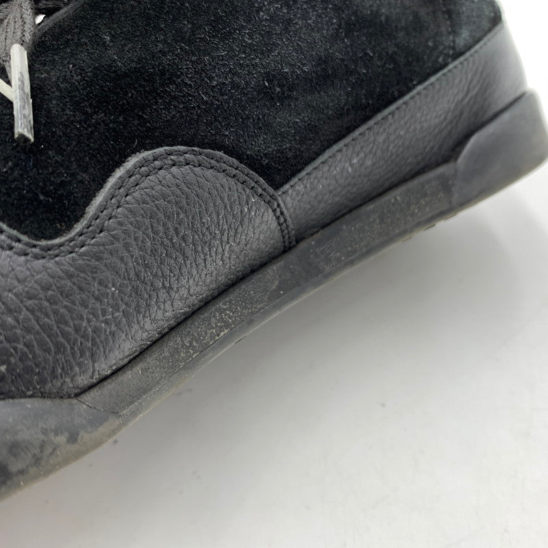 【中古品】【メンズ】 GUCCI グッチ GERMAN TRAINER 317052 ジャーマントレーナー 靴 レザースニーカー スエード 162-260213-ko-09-tei サイズ：7.5 カラー：ブラック 万代Net店