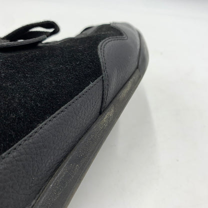 【中古品】【メンズ】 GUCCI グッチ GERMAN TRAINER 317052 ジャーマントレーナー 靴 レザースニーカー スエード 162-260213-ko-09-tei サイズ：7.5 カラー：ブラック 万代Net店