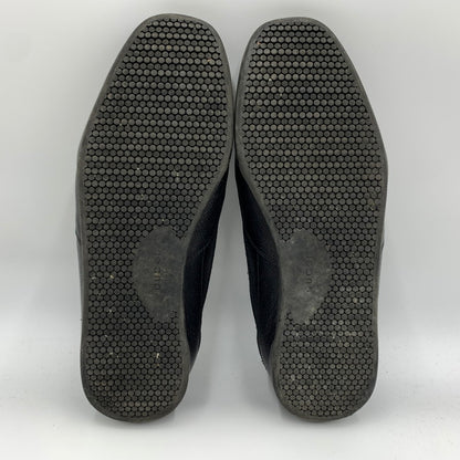 【中古品】【メンズ】 GUCCI グッチ GERMAN TRAINER 317052 ジャーマントレーナー 靴 レザースニーカー スエード 162-260213-ko-09-tei サイズ：7.5 カラー：ブラック 万代Net店