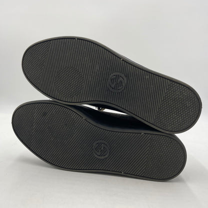 【中古品】【メンズ】 GUCCI グッチ LEATHER LOWCUT SNEAKER 386752 GGスプリーム レザー ローカット スニーカー シューズ 靴 162-260206-yo-03-tei サイズ：8 カラー：ブラック 万代Net店