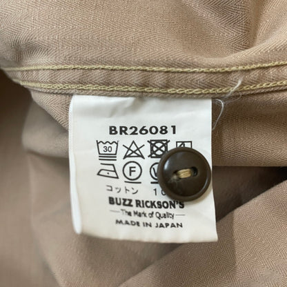 【中古品】【メンズ】 HERRINGBONE WORK SHIRT BR26081 ヘリンボーン ワークシャツ 長袖 トップス 145-260206-ks-04-fuzh サイズ：17-17 1/2 カラー：ベージュ 万代Net店