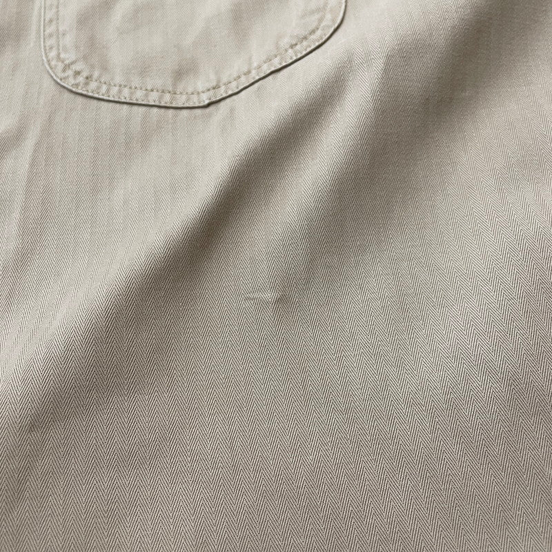 【中古品】【メンズ】 HERRINGBONE WORK SHIRT BR26081 ヘリンボーン ワークシャツ 長袖 トップス 145-260206-ks-04-fuzh サイズ：17-17 1/2 カラー：ベージュ 万代Net店