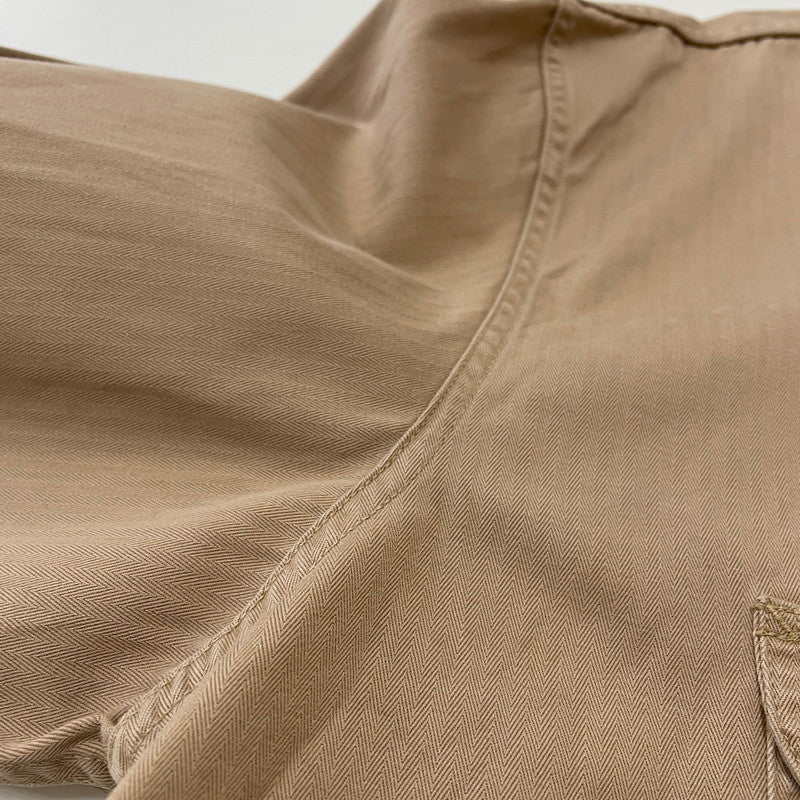【中古品】【メンズ】 HERRINGBONE WORK SHIRT BR26081 ヘリンボーン ワークシャツ 長袖 トップス 145-260206-ks-04-fuzh サイズ：17-17 1/2 カラー：ベージュ 万代Net店