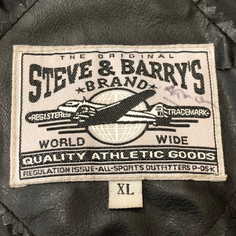 【現状渡し品】【メンズ】 STEVE&BARRY'S スティーブアンドバリーズ MARYLAND TERRAPINS JACKET マリーランド テラピンジャケット アウター フェイクレザー 146-260210-ko-04-tei サイズ：XL カラー：ブラック/レッド 万代Net店