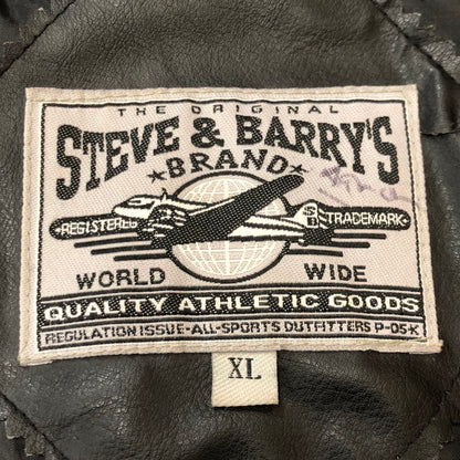 【現状渡し品】【メンズ】 STEVE&BARRY'S スティーブアンドバリーズ MARYLAND TERRAPINS JACKET マリーランド テラピンジャケット アウター フェイクレザー 146-260210-ko-04-tei サイズ：XL カラー：ブラック/レッド 万代Net店