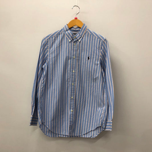 【中古品】【メンズ】 POLO RALPH LAUREN ポロ・ラルフローレン B.D. STRIPE SHIRT ボタンダウン ストライプ シャツ 長袖 トップス 147-260210-ko-10-tei サイズ：L カラー：ブルー 万代Net店