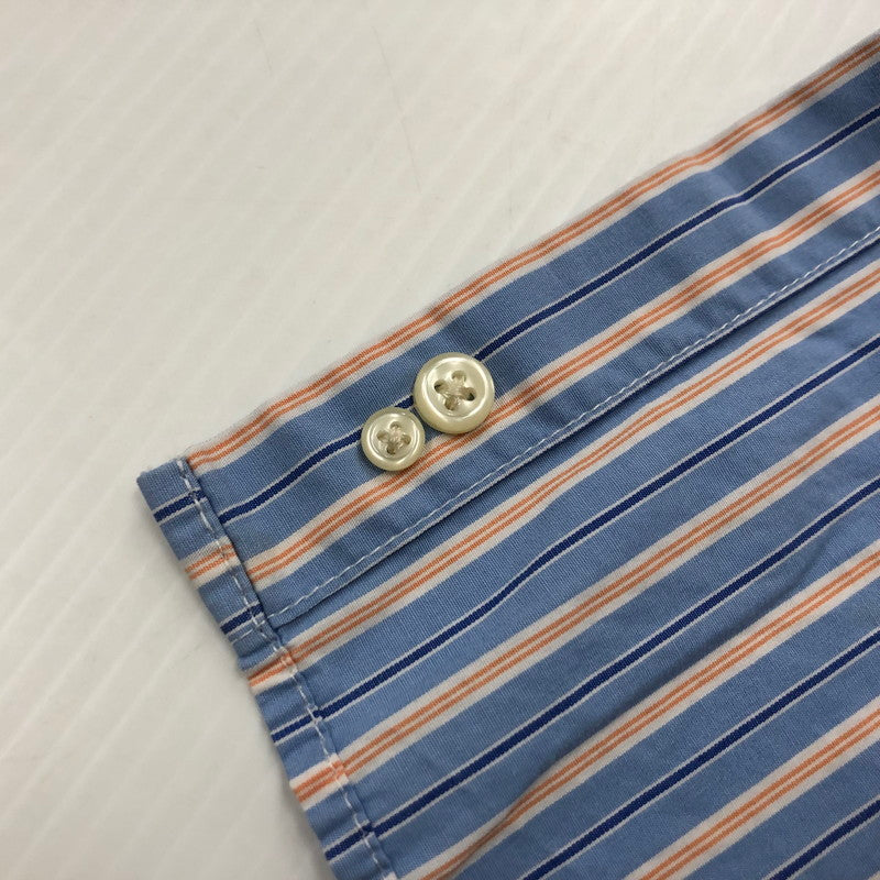 【中古品】【メンズ】 POLO RALPH LAUREN ポロ・ラルフローレン B.D. STRIPE SHIRT ボタンダウン ストライプ シャツ 長袖 トップス 147-260210-ko-10-tei サイズ：L カラー：ブルー 万代Net店