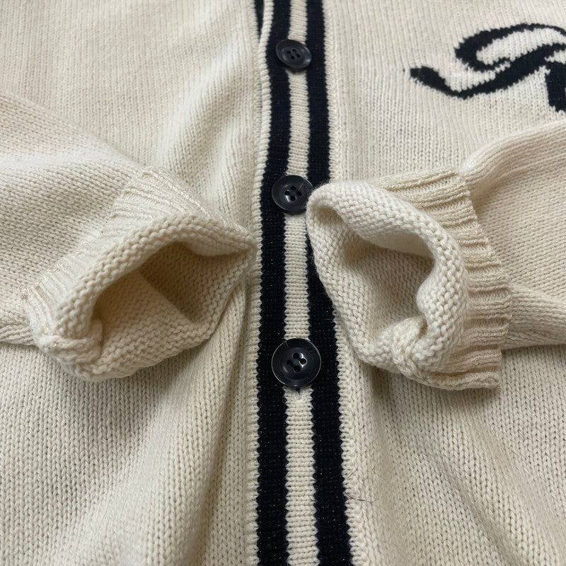 【中古品】【メンズ】 ROEN ロエン 08AW SKULL SCHOOL CARDI 78147075 スカル スクール カーディガン 長袖 トップス 140-260206-ks-03-tei サイズ：46 カラー：ベージュ 万代Net店