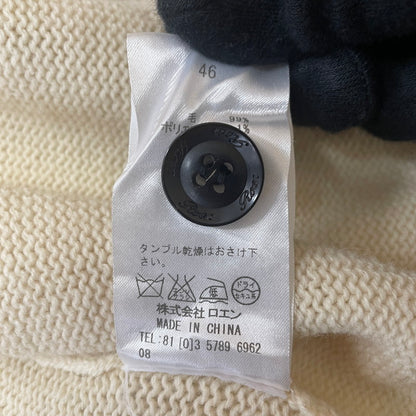 【中古品】【メンズ】 ROEN ロエン 08AW SKULL SCHOOL CARDI 78147075 スカル スクール カーディガン 長袖 トップス 140-260206-ks-03-tei サイズ：46 カラー：ベージュ 万代Net店