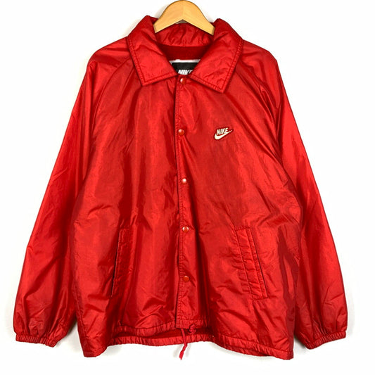 【現状渡し品】【メンズ】 NIKE ナイキ 90's BOA LINER NYLON COACH JACKET 90年代 ボア ライナー ナイロン コーチ ジャケット アウター 148-260212-ko-03-tei サイズ：L カラー：レッド 万代Net店