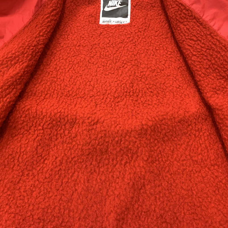 【現状渡し品】【メンズ】 NIKE ナイキ 90's BOA LINER NYLON COACH JACKET 90年代 ボア ライナー ナイロン コーチ ジャケット アウター 148-260212-ko-03-tei サイズ：L カラー：レッド 万代Net店