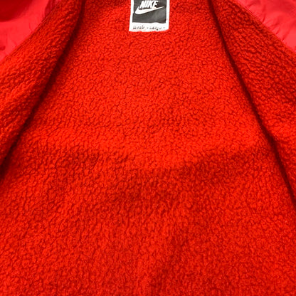 【現状渡し品】【メンズ】 NIKE ナイキ 90's BOA LINER NYLON COACH JACKET 90年代 ボア ライナー ナイロン コーチ ジャケット アウター 148-260212-ko-03-tei サイズ：L カラー：レッド 万代Net店