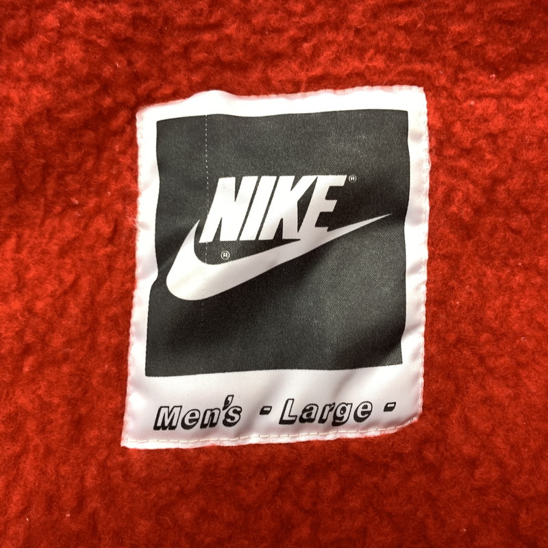 【現状渡し品】【メンズ】 NIKE ナイキ 90's BOA LINER NYLON COACH JACKET 90年代 ボア ライナー ナイロン コーチ ジャケット アウター 148-260212-ko-03-tei サイズ：L カラー：レッド 万代Net店