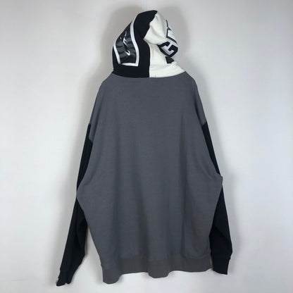 【中古品】【メンズ】 A BATHING APE アベイシングエイプ SHARK FULL ZIP PARAKA 001ZPK701311M シャーク フルジップ パーカー トップス フーディ 142-260217-ko-01-tei サイズ：2XL カラー：ブラック/グレー 万代Net店