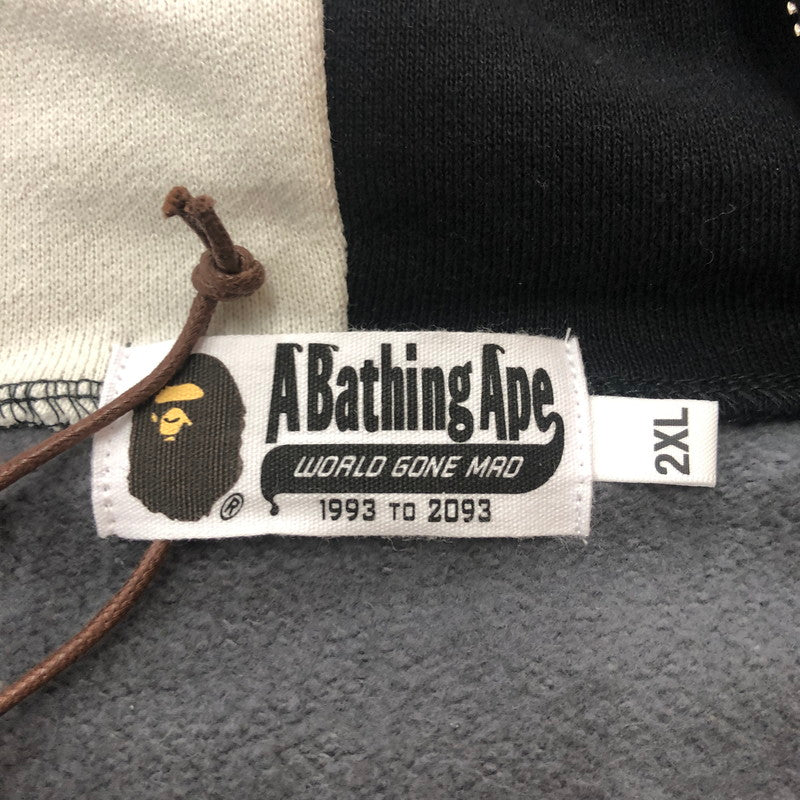 【中古品】【メンズ】 A BATHING APE アベイシングエイプ SHARK FULL ZIP PARAKA 001ZPK701311M シャーク フルジップ パーカー トップス フーディ 142-260217-ko-01-tei サイズ：2XL カラー：ブラック/グレー 万代Net店