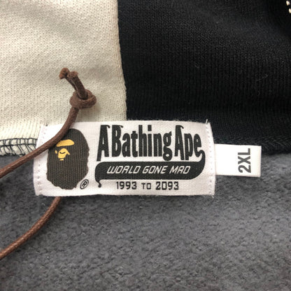 【中古品】【メンズ】 A BATHING APE アベイシングエイプ SHARK FULL ZIP PARAKA 001ZPK701311M シャーク フルジップ パーカー トップス フーディ 142-260217-ko-01-tei サイズ：2XL カラー：ブラック/グレー 万代Net店