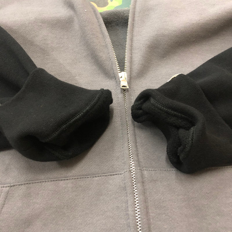 【中古品】【メンズ】 A BATHING APE アベイシングエイプ SHARK FULL ZIP PARAKA 001ZPK701311M シャーク フルジップ パーカー トップス フーディ 142-260217-ko-01-tei サイズ：2XL カラー：ブラック/グレー 万代Net店