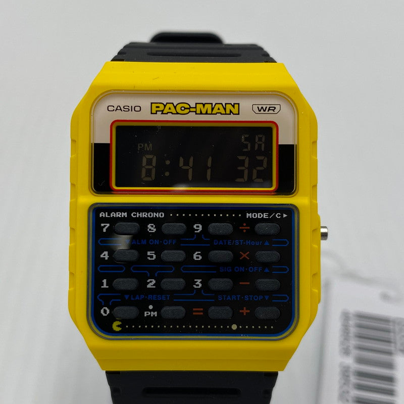 【中古品】【メンズ/レディース】 CASIO CLASSIC カシオクラシック × PAC-MAN パックマン 別注コラボ COLLABORATION MODEL CA53WPC-1B コラボレーション モデル 腕時計 196-260808-yo-15-tei カラー：イエロー/ブラック 万代Net店